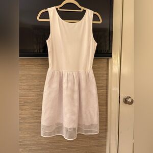 Aqua White Sleeveless Dress